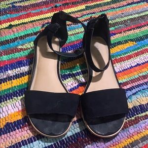 Torrid Black Low Wedge Sandal - Size 11
